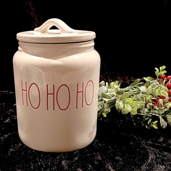 ⭐️BOGO FREE⭐️ Rae Dunn Canisters-red and off-white. VGUC - Picture 3 of 5